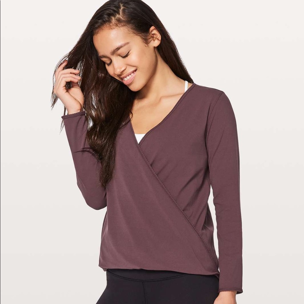 Lululemon full freedom long sleeve black cherry 4